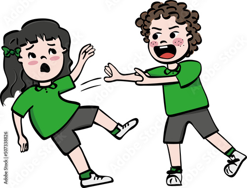 children fighting