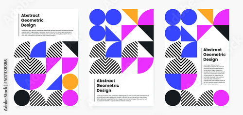 Geometric minimalistic artwork cover with shape and figure. Abstract pattern design style for cover, web banner, landing page, business presentation, branding, packaging, wallpaper