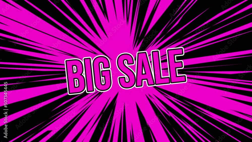 Big Sale Text Animation Background V5 Big Sale Text Animation Background V5