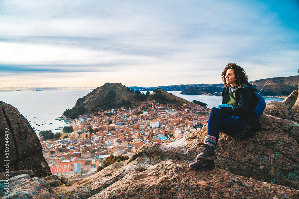 Naklejka premium atardecer