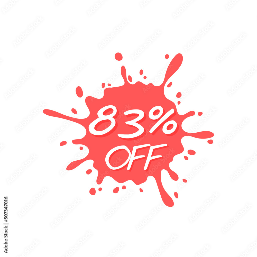83% off ink red sale abstract discount	