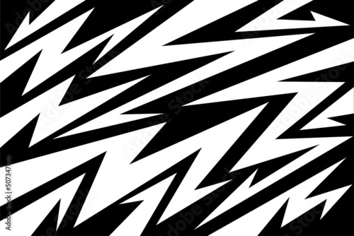Abstract background with various sharp, zigzag and arrow pattern