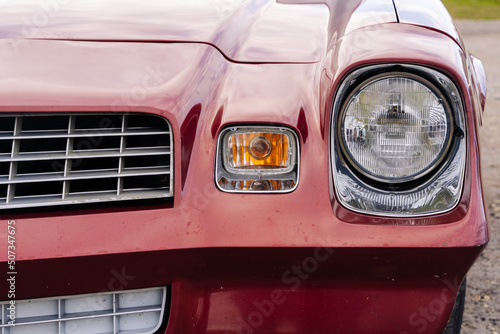 an old powerful classic American car. automotive classics. maslkar.