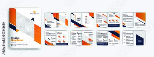 16 Pages corporate minimal creative business brochure template