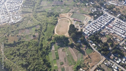 aerial view countryside photo