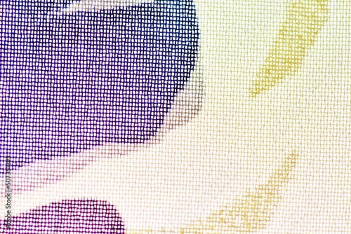 Abstract square patterned flowing design