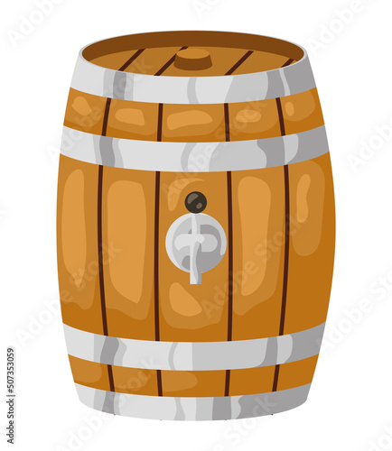 beer wooden barrel