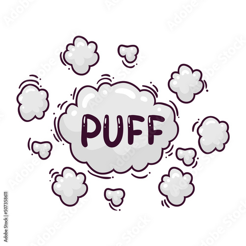 puff comic expression word
