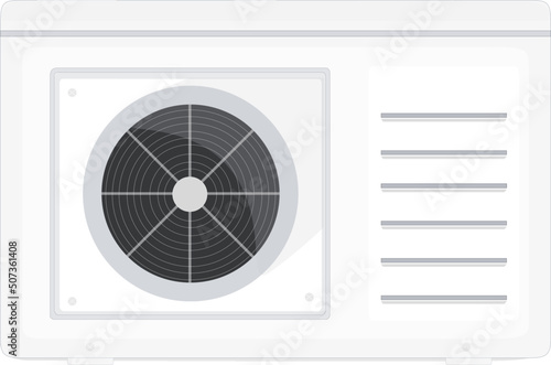  Air conditioner unit. Exterior of house.