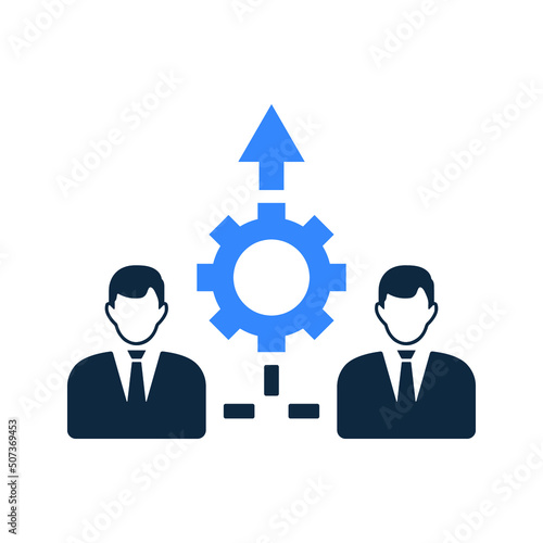 Collaboration, joint, venture icon. Simple editable vector illustration.