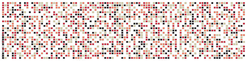 Fototapeta premium Offset Quads generative art background art illustration