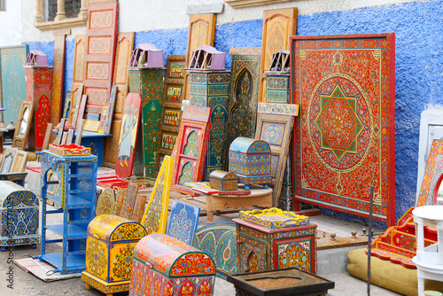 Souvenir in Kasbah of the Udayas in Rabat, Morocco photo