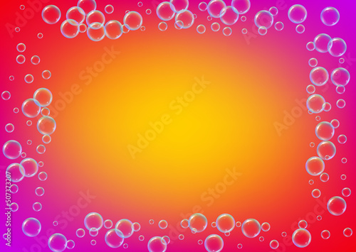 Soap foam. Detergent bath bubble and suds for bathtub. Shampoo.