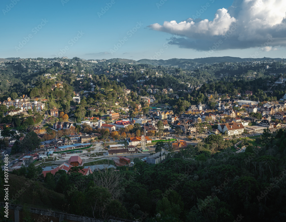 Aerial view of Campos do Jordao - Campos do Jordao, Sao Paulo, Brazil. Aerial view of Campos do Jordao - Campos do Jordao, Sao Paulo, Brazil.