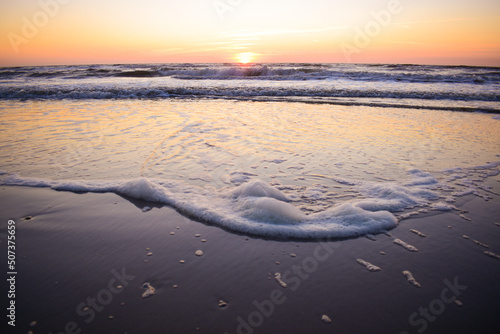 sunset on the beach