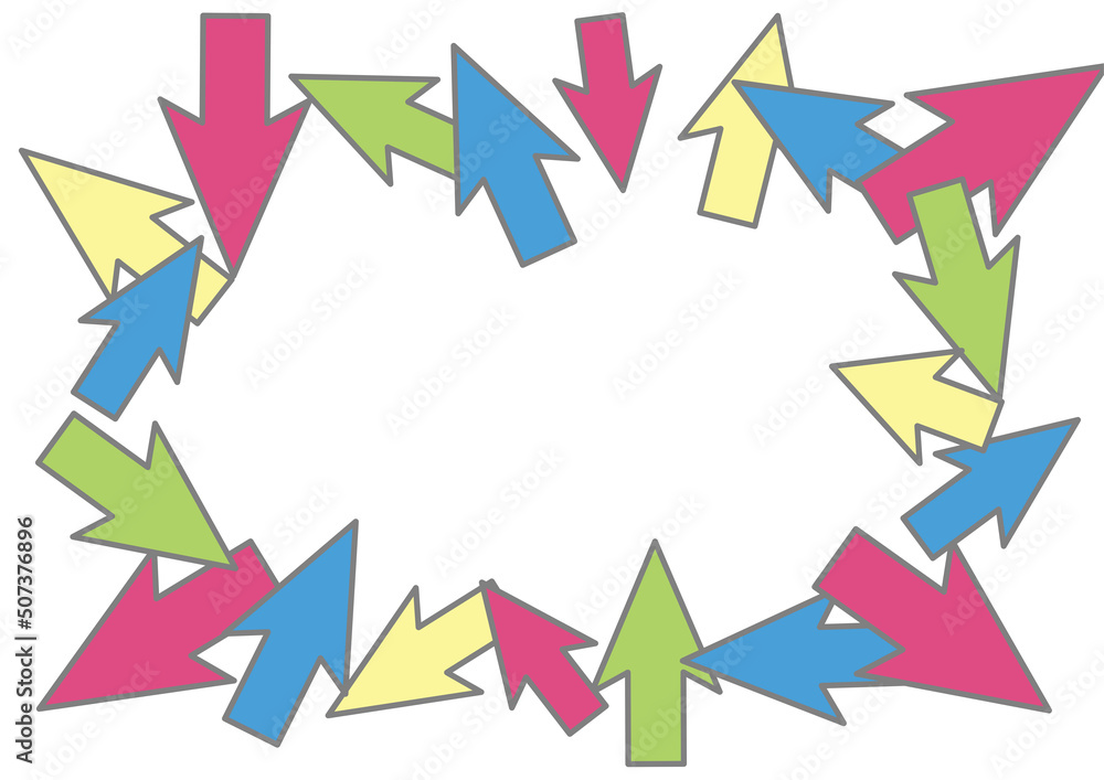 矢印のイラスト背景素材　