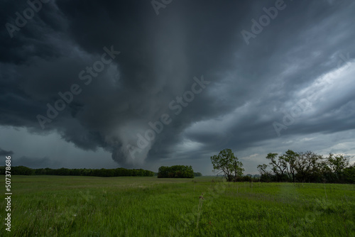 May stormy afternoon, Hoffman Estates, IL Usa