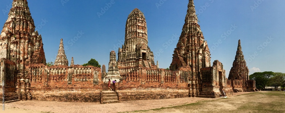Naklejka premium Ayutthaya Historic Archeological site Thailand 