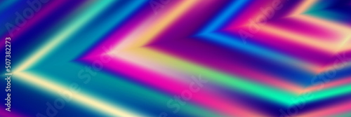 Retro banner with colorful illumination. Vector graphics