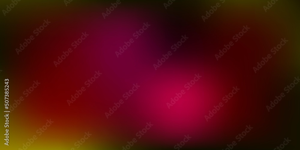 Obraz premium Dark Pink, Yellow vector gradient blur pattern.