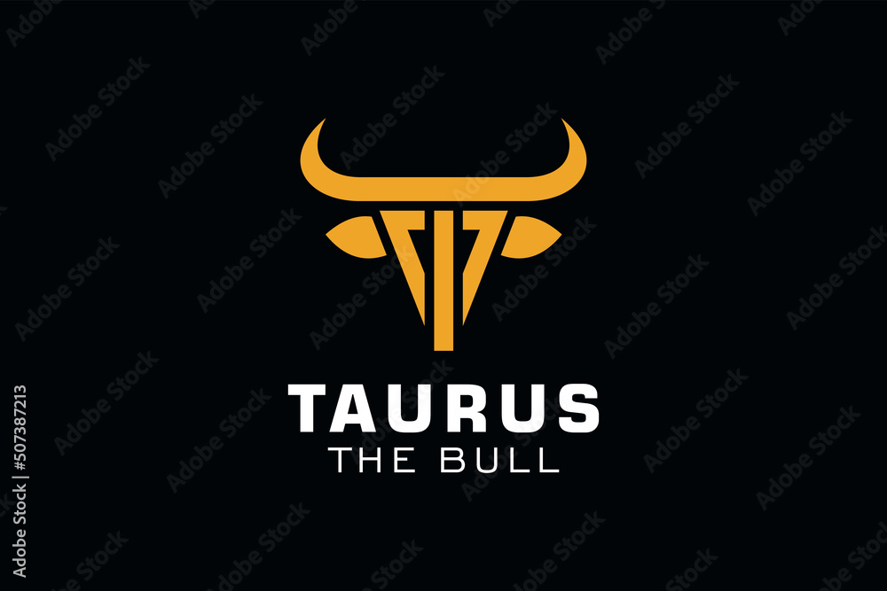 Letter I logo, Bull logo,head bull logo, monogram Logo Design Template Element Letter I logo, Bull logo,head bull logo, monogram Logo Design Template Element