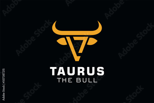 Letter L logo, Bull logo,head bull logo, monogram Logo Design Template Element