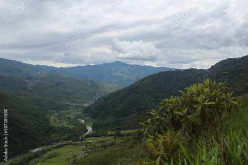 View of Orosi Valley, Cartago Costa Rica photo