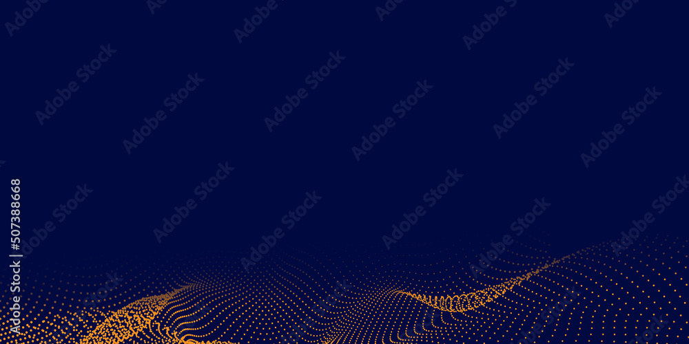 Abstract background with flowing particles. Digital future technology concept. Vector illustration. Abstract background with flowing particles. Digital future technology concept. Vector illustration.