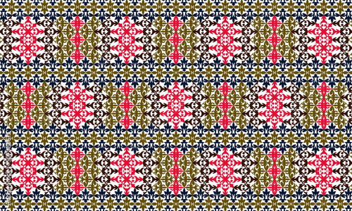 unique ethnic pattern background vector design