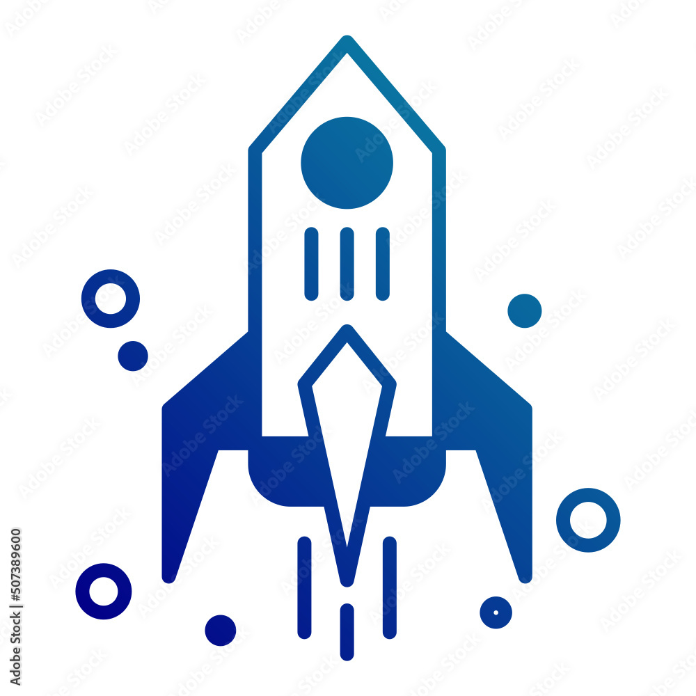 Obraz premium start up symbol rocket icon