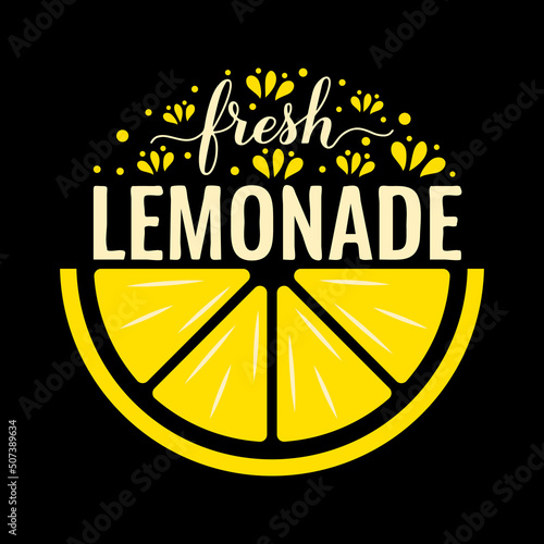 Lemonade label. Vector template for typography poster, banner, label, logo design, etc