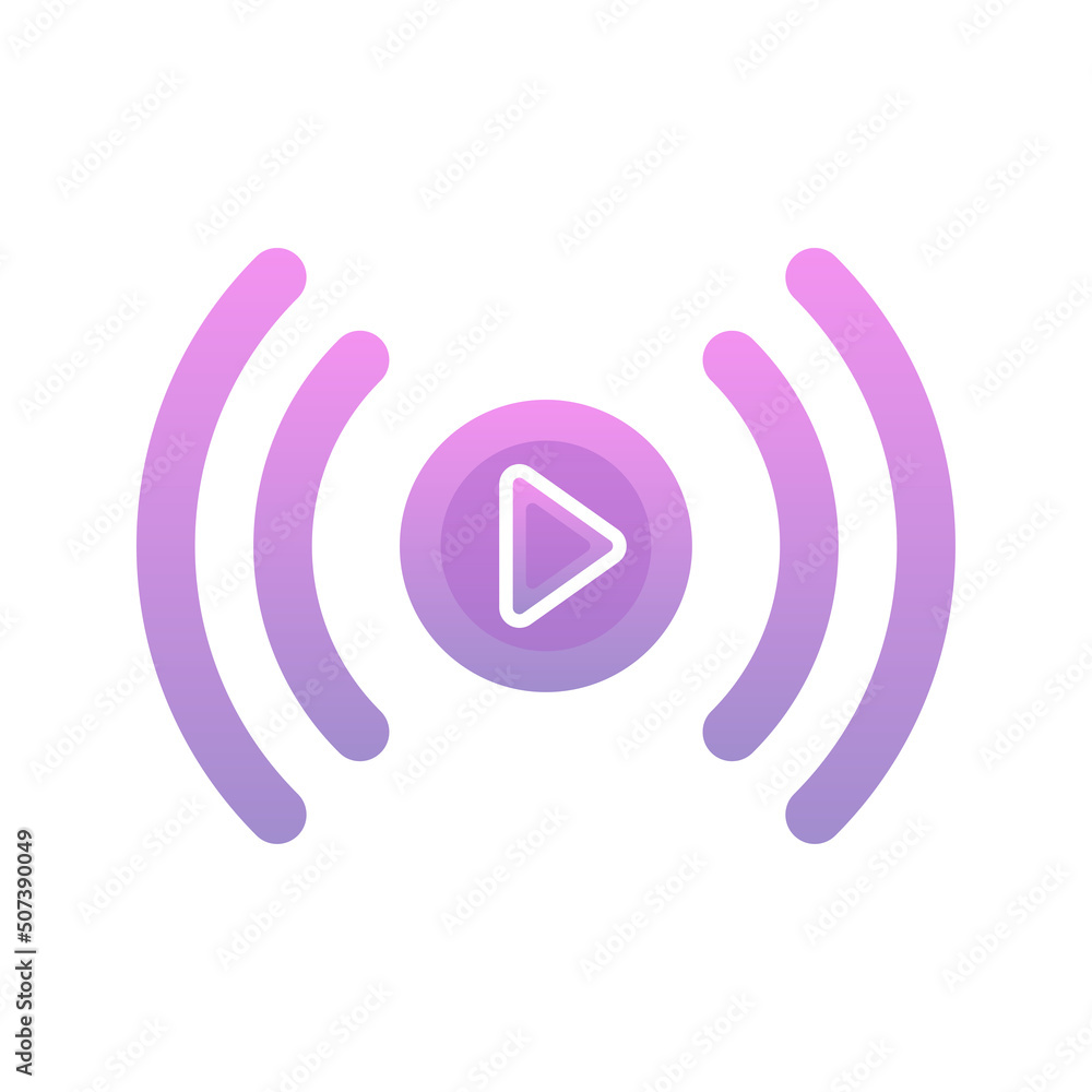 live play logo gradient design template icon live play logo gradient design template icon