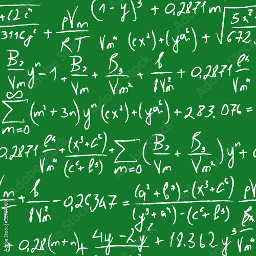 Equation seamless vector pattern. See more seamless backgrounds in my portfolio.