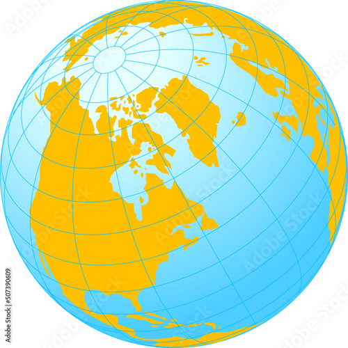 Globe isolated on white.
