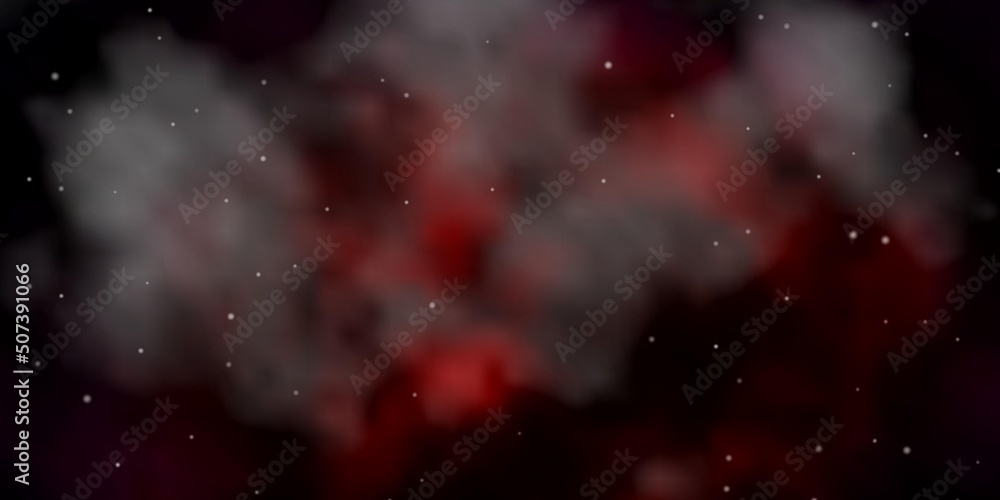 Obraz premium Dark Red vector pattern with abstract stars.
