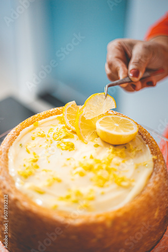 lemon cake gastronomy confectionery candy photo