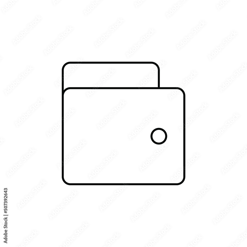 Wallet, Saving, Money Thin Line Icon Vector Illustration Logo Template. Suitable For Many Purposes. Wallet, Saving, Money Thin Line Icon Vector Illustration Logo Template. Suitable For Many Purposes.