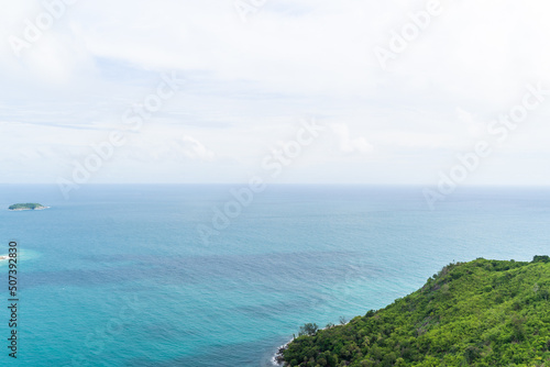 Black Rock Viewpoint sunset view point phuket thailand during rainy season