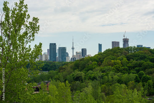 Photography Skyline of Toronto from Evergreen Brickworks
