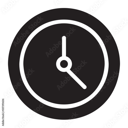 clock glyph icon