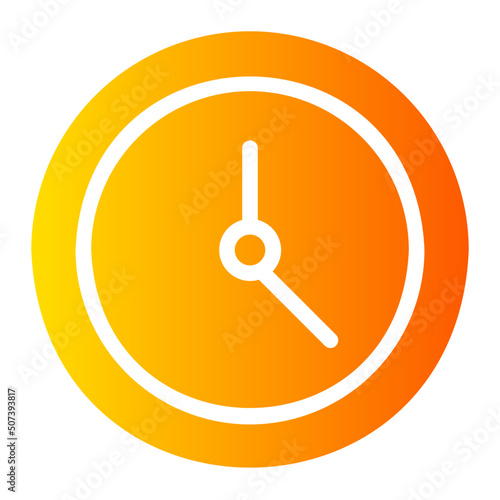clock gradient icon