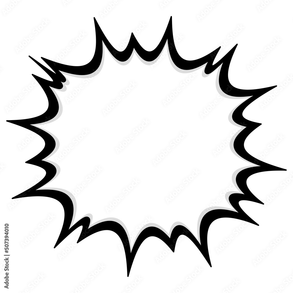 シンプルな太いギザギザ吹き出し Stock Vector Adobe Stock シンプルな太いギザギザ吹き出し Stock Vector Adobe Stock