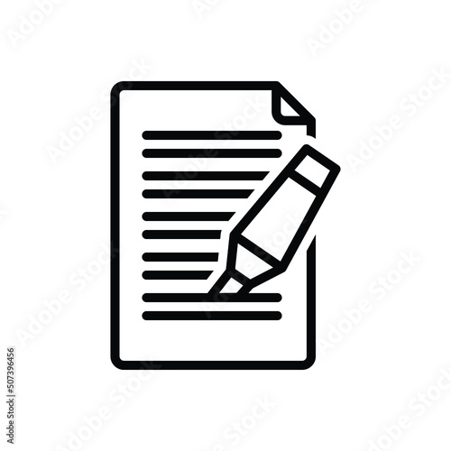 Black line icon for highlights