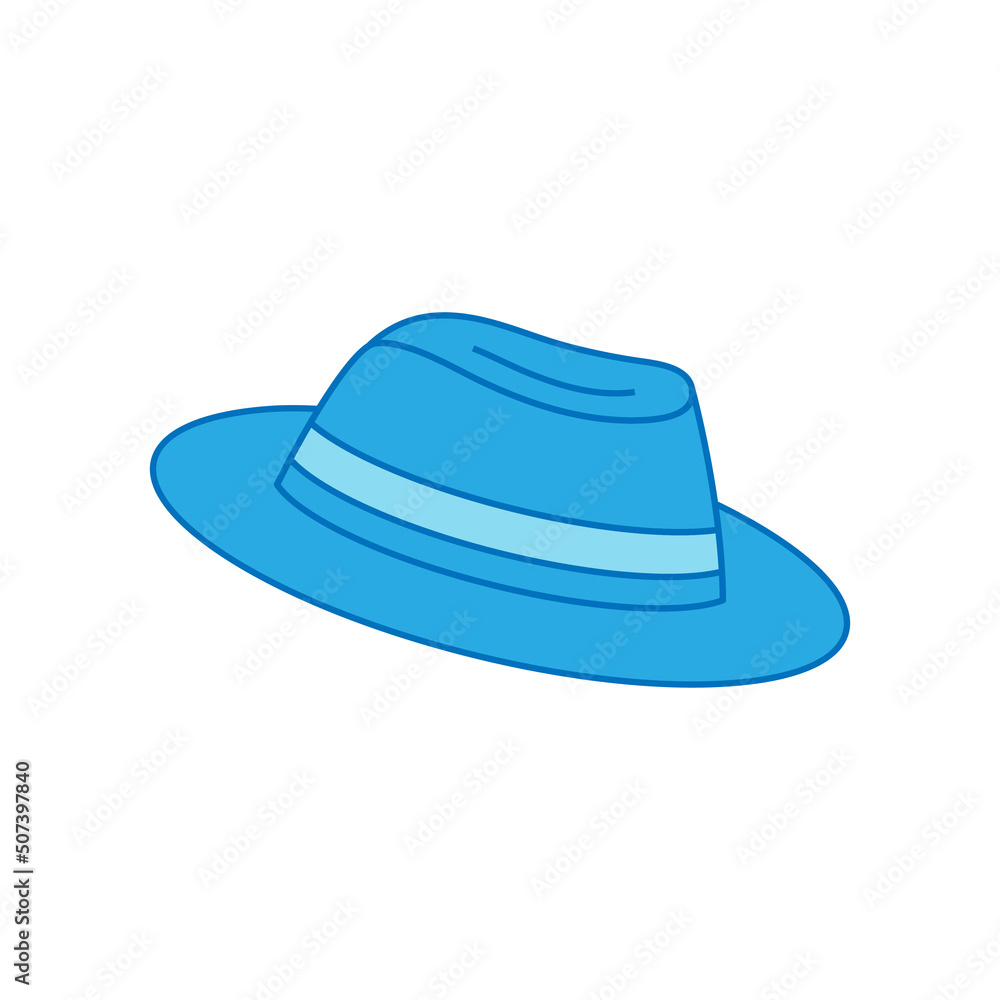 fedora hat icon design template vector illustration