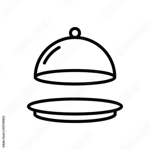 Black line icon for lid bonnet