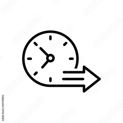 Black line icon for thereafter