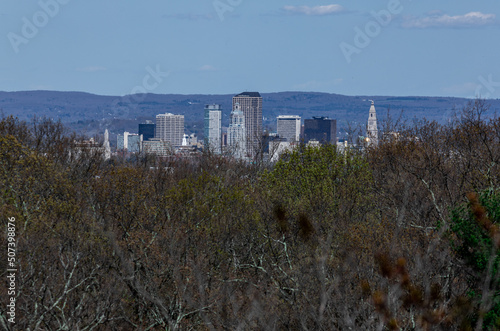 Hartford, Connecticut on a beautiful spring day. 