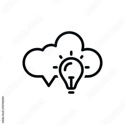Black line icon for tip trick