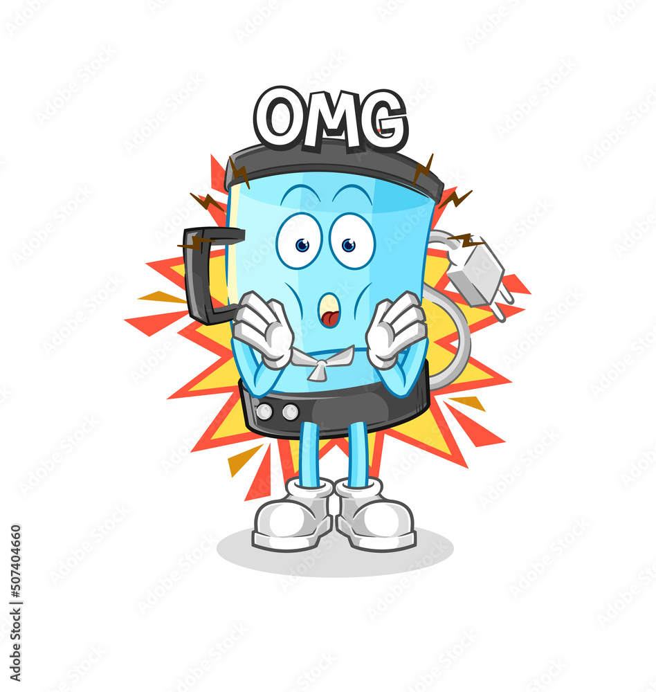 blender Oh my God vector. cartoon character blender Oh my God vector. cartoon character