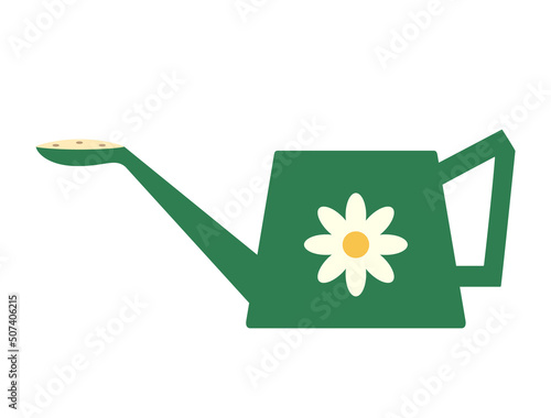 花柄のジョウロのイラスト